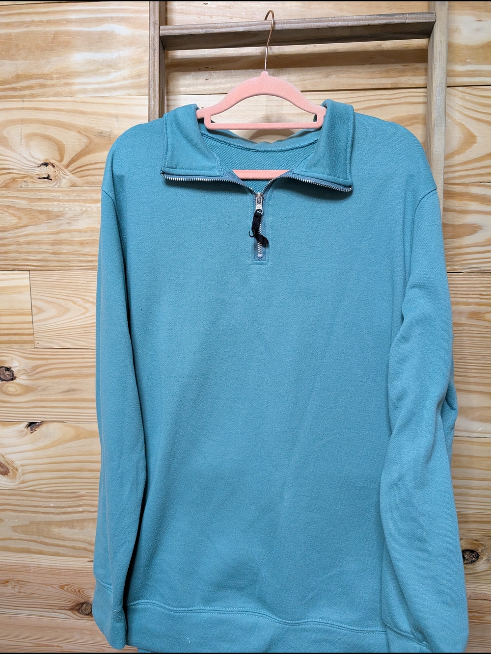 Women's Quarter-Zip Pullover - Teal